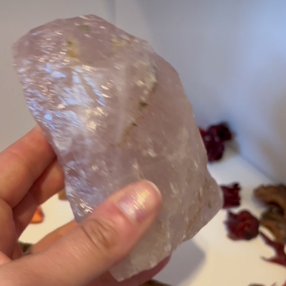 SOLD Rose Quartz Chunk - Picture 12 of 17